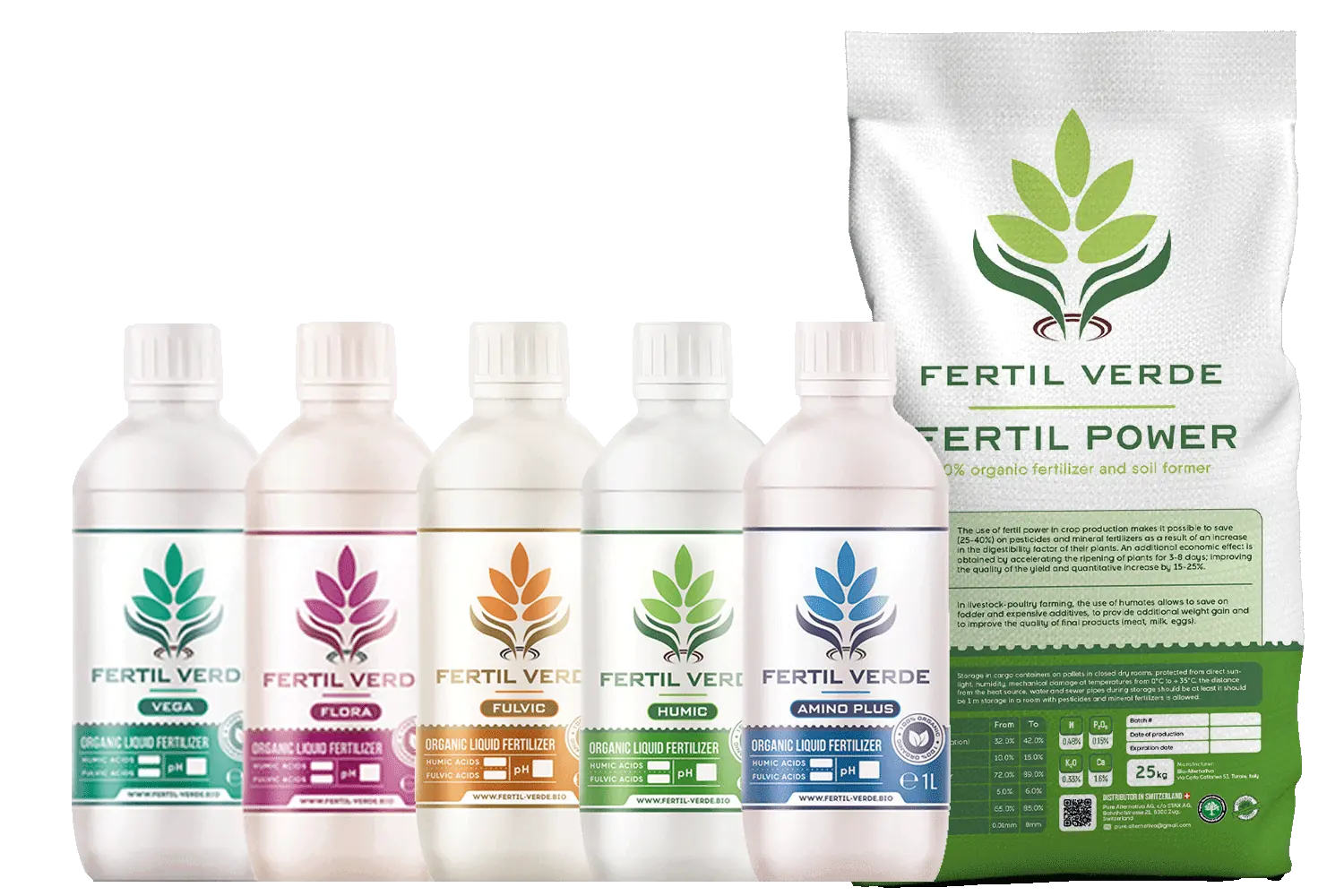Fertil Verde organic fertilizer product range